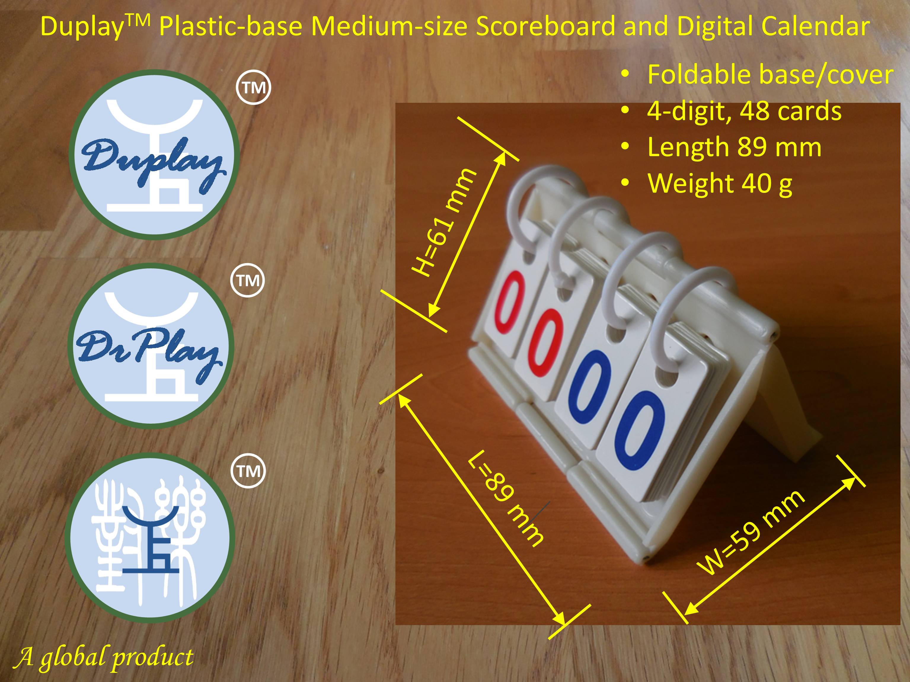  Duplay 2 Multi-Functional Scoreboards (Extra Large) - Portable  Scorebook Flip Scorecard Tabletop Compact Flipper Scorekeeper Score Card  Digital Calendar Day Countdown Body Weight Counter Math Game : Sports &  Outdoors